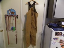 Berne Canvas Insulated Bib Overalls Mens Size 2XL Brown Workwear Great Condition