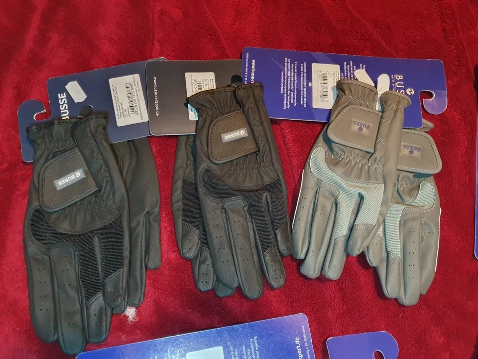 Reitportpaket: 6 Paar Busse Reithandschuhe mit Etikett - Bild 2 von 4