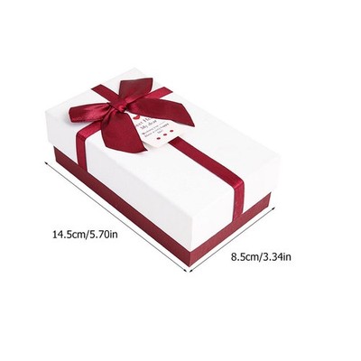 10pcs Bowknot Gift Box Packing Box Weihnachtsgeschenk ( Weiß)