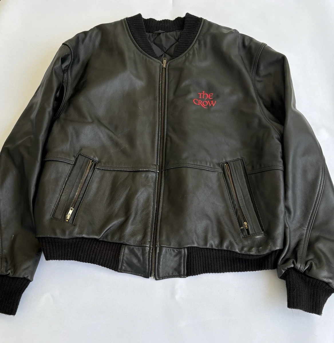 Bomber/Harrington Leather 1990s Vintage Outerwear Coats & Jackets