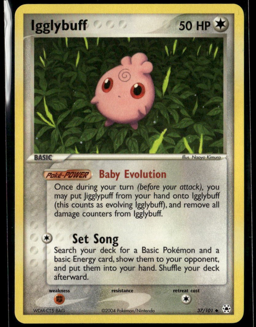 Igglybuff 37/101 Uncommon Hidden Legends LP Pokemon Card