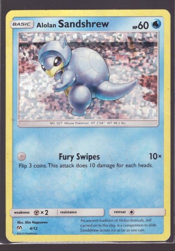 Alolan Sandshrew 004/012 McDonald's Promos 2019 Holo Promo