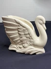 Vintage McCoy Pottery Yellow Swan Planter Vase c1940's 6"