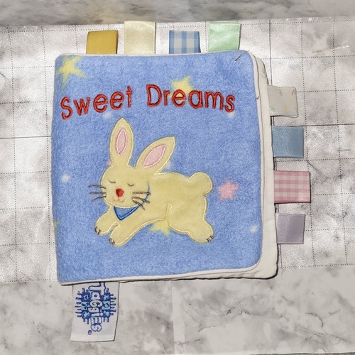 Vintage Sweet Dreams Taggies Fabric Animal Soft Book
