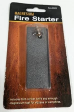Magnesium Fire Starter Camping Backpacking Survival Flint Steel Camp Emergency