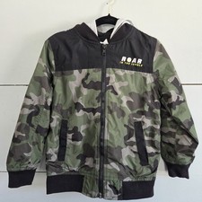 Garanimals 365 Kids Boys Camouflage Dinosaur Hooded Jacket Full Zip Size 5