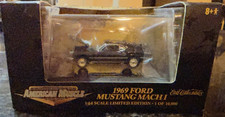 American Muscle 1969 Ford Mustang Mach I Black 1:64 Ertl 1 of 10000