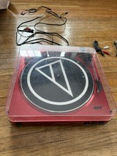 Audio-Technica AT-LP60 Fully Automatic Turntable, 33/45RPM, red, with box