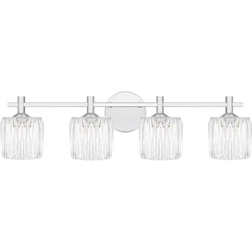 Polished Chrome LED Bathroom Vanity Light from the Spade Collection - Picture 1 of 5