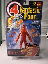 Marvel Legends Retro Fantastic Four Human Torch 6in Figure F0351 New Carded