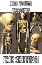 2 Miniatura Casa de Muñecas LIFE LIKE BONES Esqueleto Humano 6" 1/12 Figura Halloween