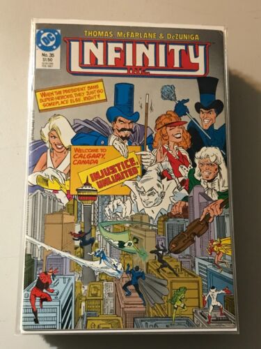 INFINITY INC. #353 VF EARLY TODD McFARLANE DC COMICS  1987 COPPER AGE - Picture 1 of 1