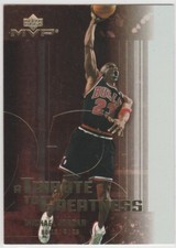 MICHAEL JORDAN Tribute To Greatness BULLS INSERT BASKETBALL CARD Upper Deck MVP