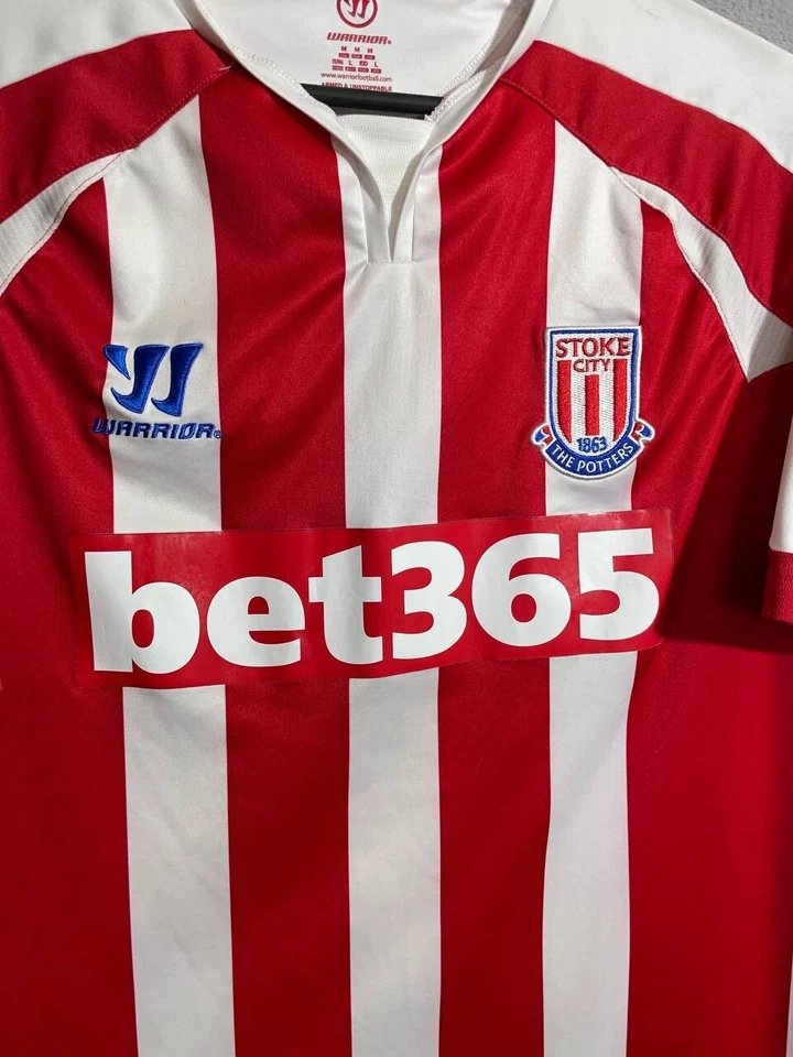 Camiseta de fútbol local Stoke City 2014-2015 camiseta de guerrero para hombre talla M Foto 4 de 4