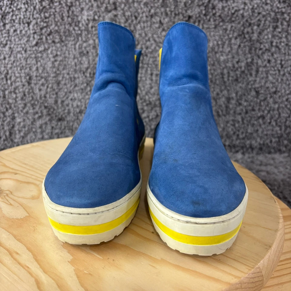 Arche Chelsea ботинки женщин размер 6 синий нубук кожаный ботинок сделано во Франции - Изображение 3 из 4