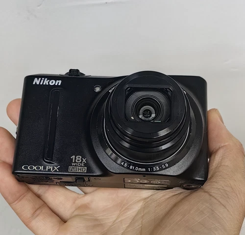 Nikon Coolpix S9100 Compact Digital Camera 12.1 MP 18x Wide Zoom Black- 90% New - Picture 3 of 7