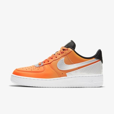 Nike Air Force 1 '07 LV8 3M Shoes Sneakers Orange/Silver CT2299-800 US 7-12  | eBay
