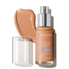 Revlon Illuminance Skin-Caring Liquid Foundation Makeup, Medium Coverage, 409