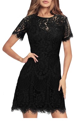 lace overlay wedding guest dress Women's Plus Size Wedding Guest Dress Lace Overlay Swing Shoulder Straps Formal Cocktail Maxi Dresses