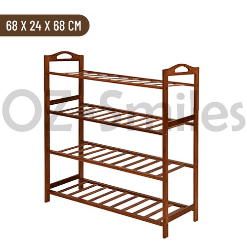 Bamboo Shoe Rack Cabinet Storage Organizer Wooden Shelf Stand Shelves - Picture 3 of 14