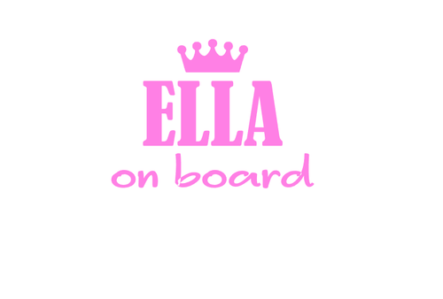 Custom Name Car Decal Sticker Baby on Board 4x4 Personalised Gift Window 15cm - Imagen 5 de 12