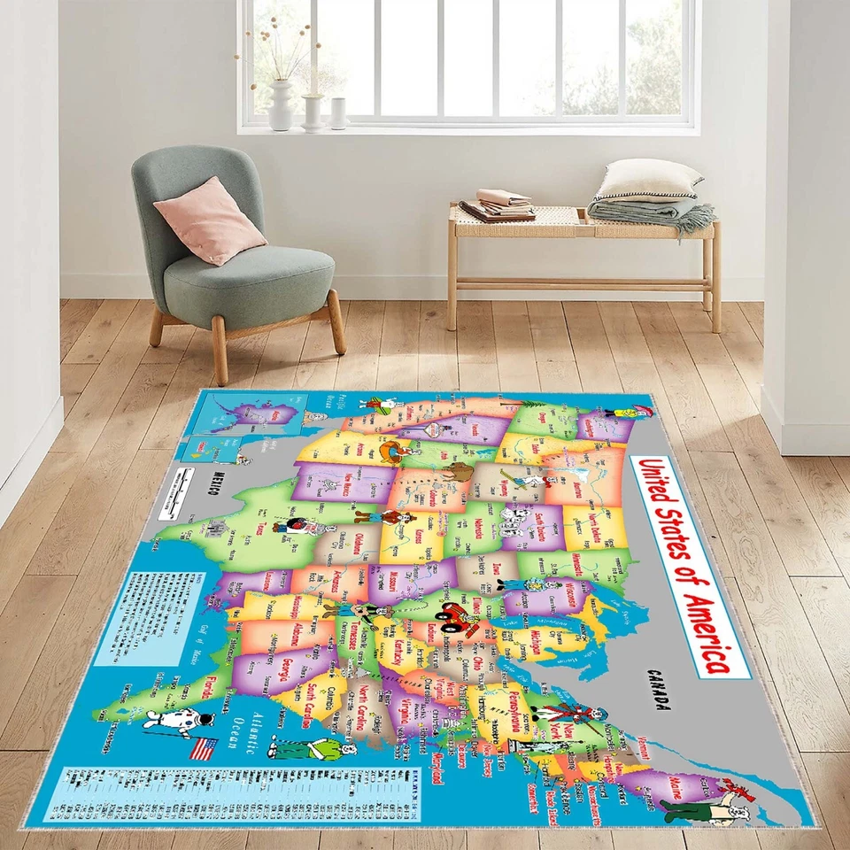 Mapa de Estados Unidos, Estados Unidos de América, Mapa Educativo de Estados Unidos, Estados Unidos Foto 3 de 4