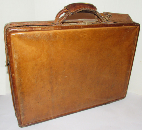 Vintage Hartmann Luggage Brown Belting Leather Briefcase