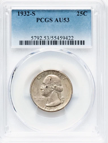 1932-S Washington Quarter PCGS AU-53