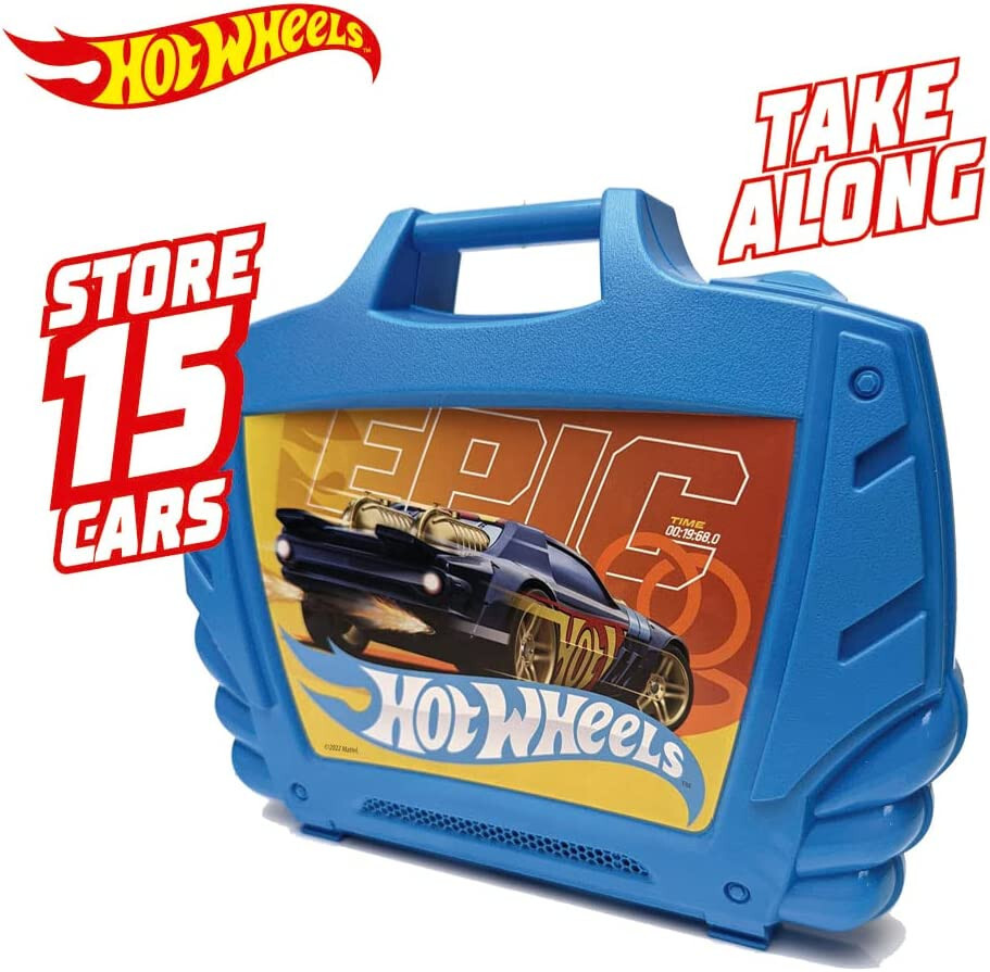 Hot Wheels Storage Case with Carry Handle up to 15 Cars random colour