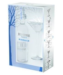 BELVEDERE Pure Vodka Martini Gift Pack 6x 700ml
