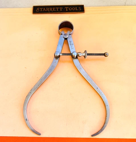 STARRETT No. 79A-6 Outside Caliper w/Flat Legs;  6.0” Size & Capacity.  USA 🇺🇸