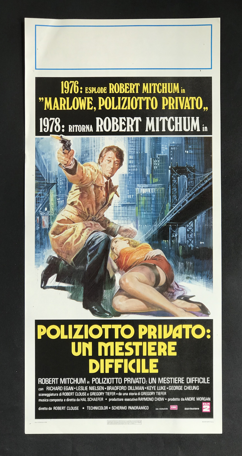Locandina originale film Poliziotto privato: un mestiere difficile (1978) - Regia di Robert Clouse
