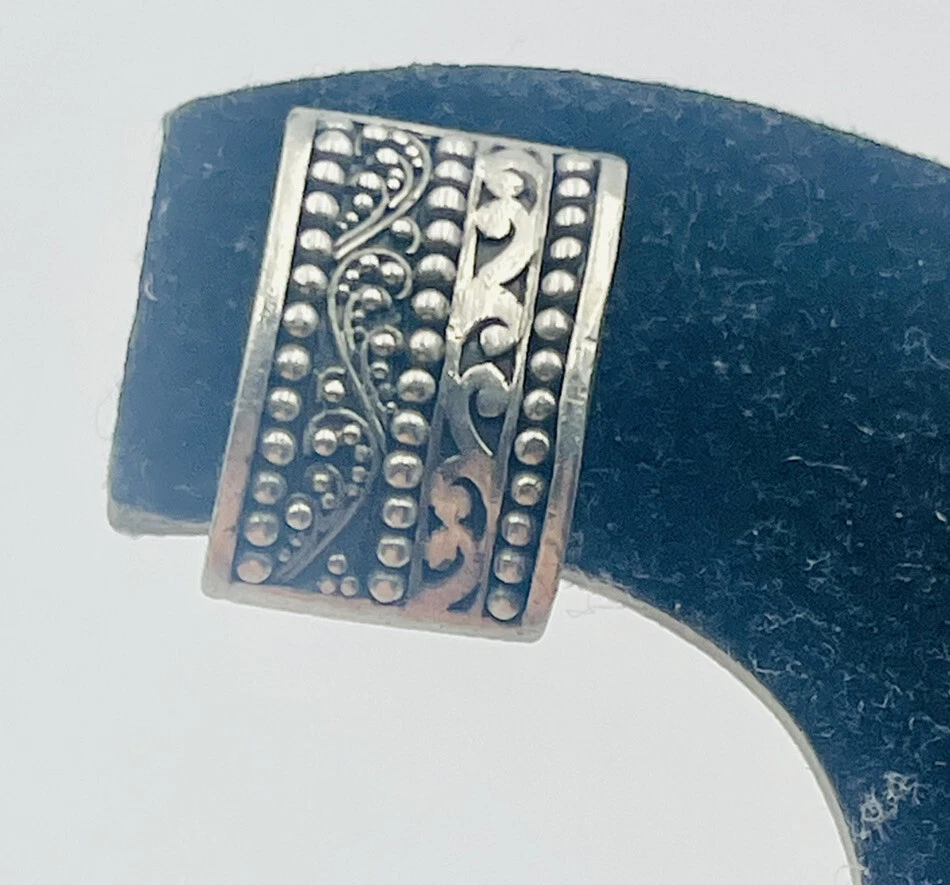 Lois Hill Sterling Silver Ornate Filigree Clip Earrings - Image 2 of 4