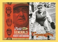 ROGER BRESNAHAN 2012 Panini Cooperstown Field Generals #9 Giants HOF'er