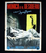 MONICA E IL DESIDERIO poster manifesto Ingmar Bergman Sommaren med Monika D65
