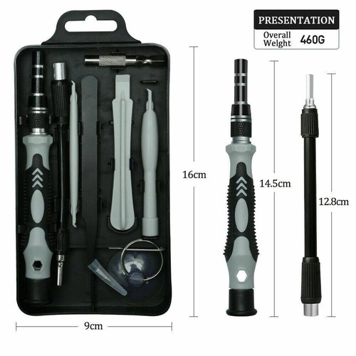 Magnetic Screwdriver Bit Set For iPhone Macbook Tool Kit Set Repair Watch 117PCS - Picture 11 of 12