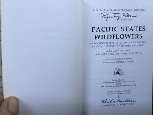 Fine1984 Easton Press Leather Roger Tory Peterson Field Guide Pacific Wildflower - Picture 3 of 12