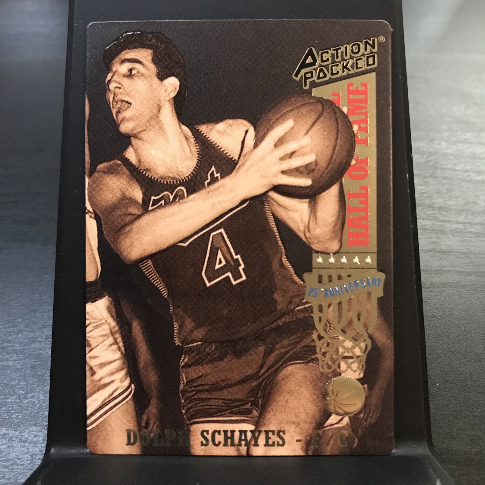 1993 Action Packed Hall of Fame #32 Dolph Schayes Syracuse Nationals