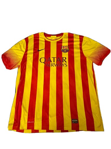 NIKE ANDRES INIESTA FC BARCELONA AWAY JERSEY 2013/14 XXL 2XL - Picture 2 of 12