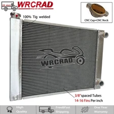 27.5" x 19" Universal High Performance Aluminum Radiator For Chevy Double Pass