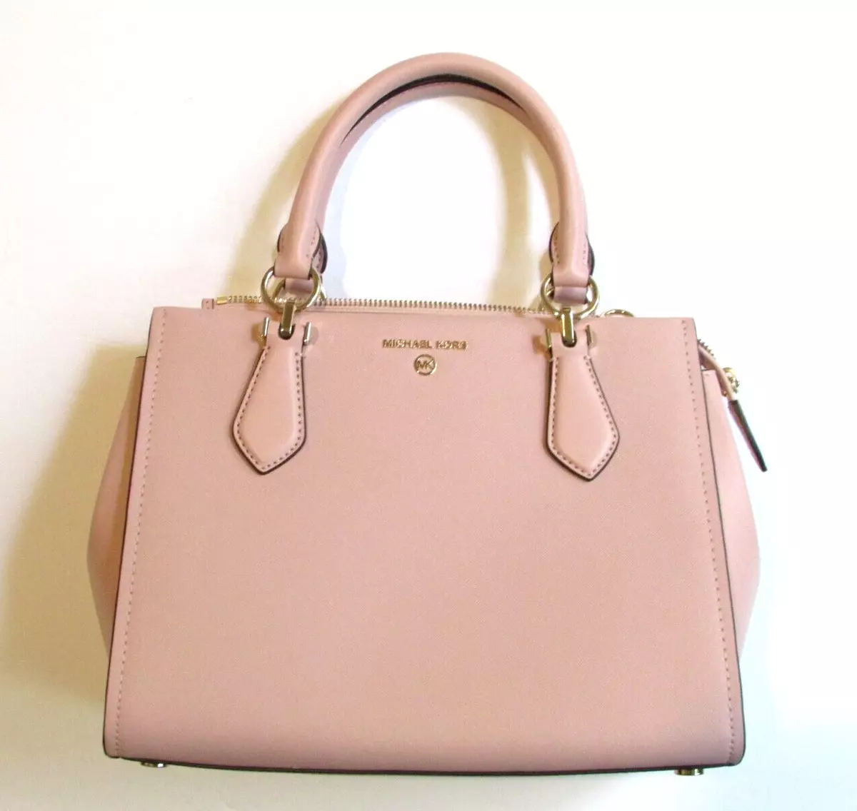 Marilyn Small Metallic Saffiano Leather Crossbody Bag