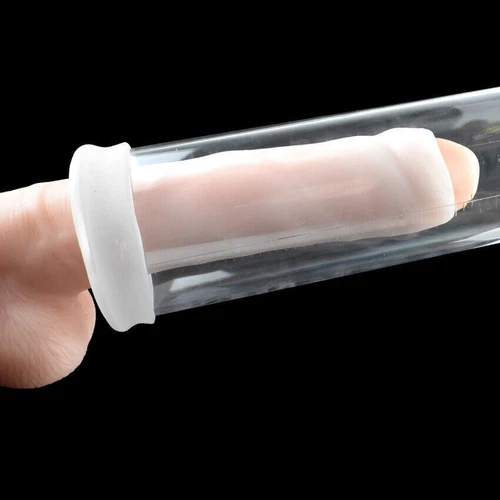 Male Penis-Extender Stretcher Max Vacuum Enhancer Enlarger Silicone Sleeve S-XXL - Picture 18 of 22