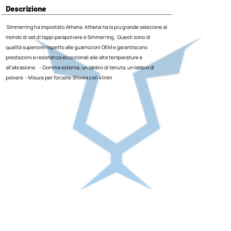 PARAOLI FORCELLA ATHENA 41X53X11 734.27.10 FOR YAMAHA 600 FZ6 N 2010-2010 Foto 4 de 4