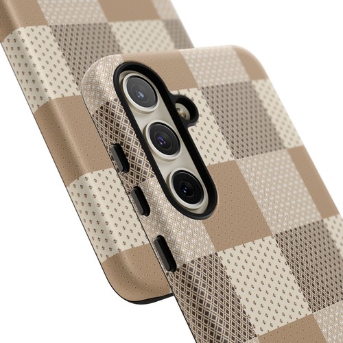Brown and Tan Checkerboard Phone Case, for iPhone, Samsung Galaxy, Google Pixel - 第 190/241 張圖片