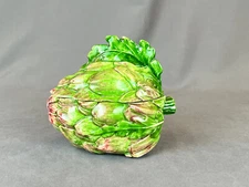 Vietri Italy Ceramic ARTICHOKE 5 ¼” Covered Bowl Dish: MINT
