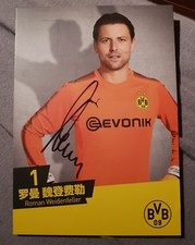 Hand Signed Postcard by Roman Weidenfeller Borussia Dortmund Asia Tour 2017