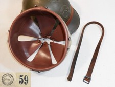 Coiffe intérieure cuir brun + jugulaire casque Adrian modèle 26 WWII taille59