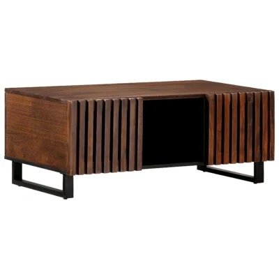 🪵Table basse en bois de Manguier massif 100x55x40cm NEUVE✅ Livraison Offerte 🔥 - Photo 1/4