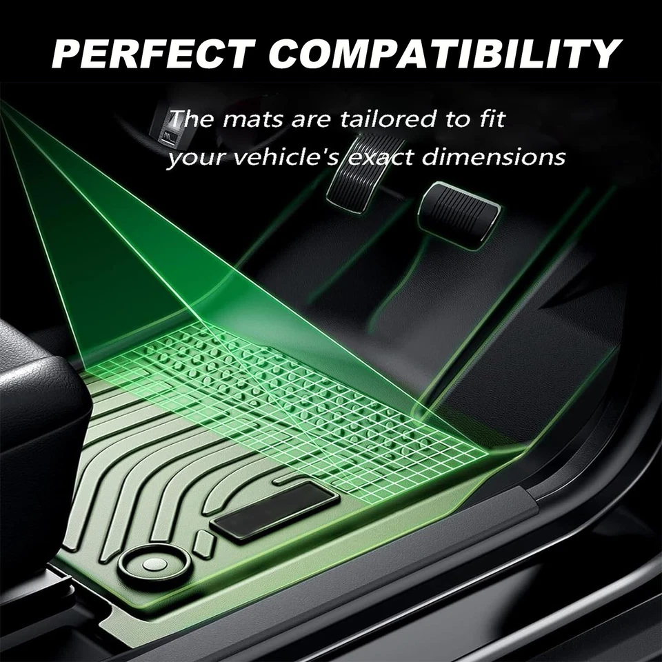 Alfombrillas coche para Nissan Pathfinder 2013-2021 7 asientos 3 filas revestimientos alfombrillas Foto 4 de 4