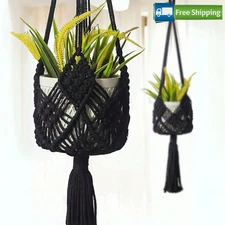 Macrame Plant Hanger for Large Pots Indoor Hanging Planter Basket (No Pots)